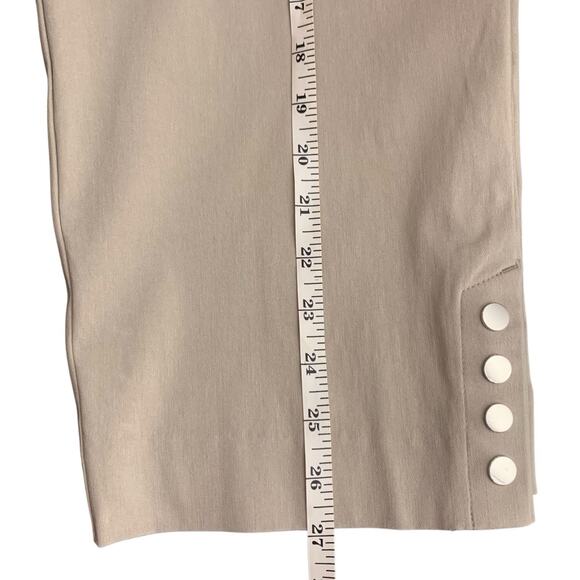 Chico's Pants Womens Size 4 (20) Josie Perfect Stretch Snap Ankle Pale Taupe NWT - Picture 9 of 9